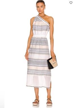 Lemlem Habiba One Shoulder 
Dress in Natural size small